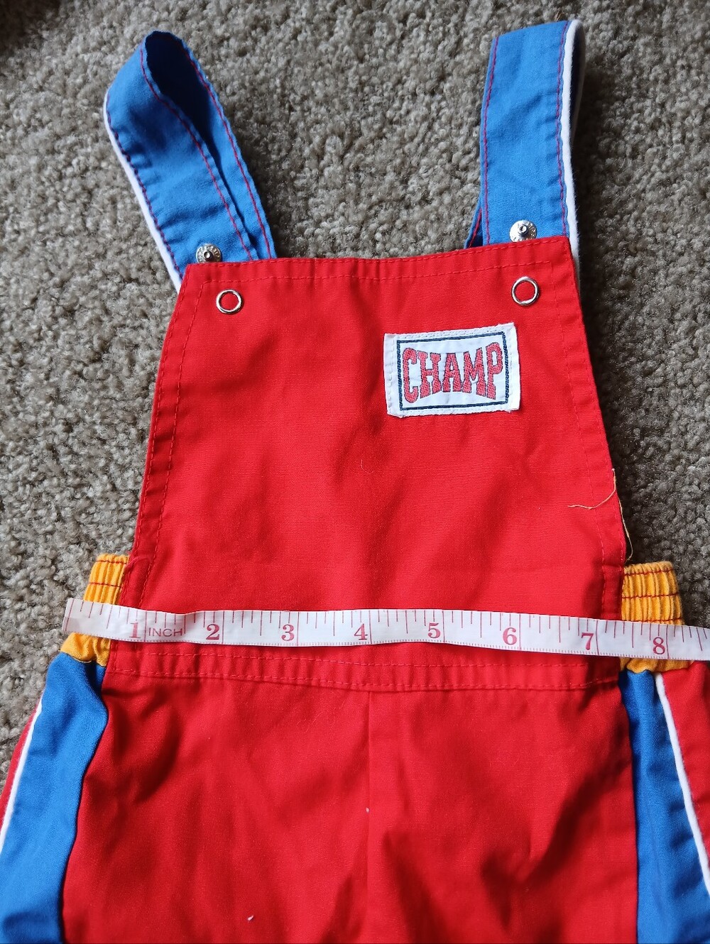 Vintage Set of Boys Rompers with Horse Applique & Champ Overalls - Picture 8 of 11